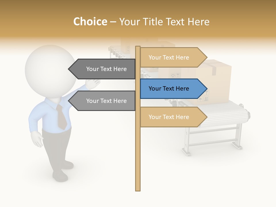 Shipment Person Production PowerPoint Template
