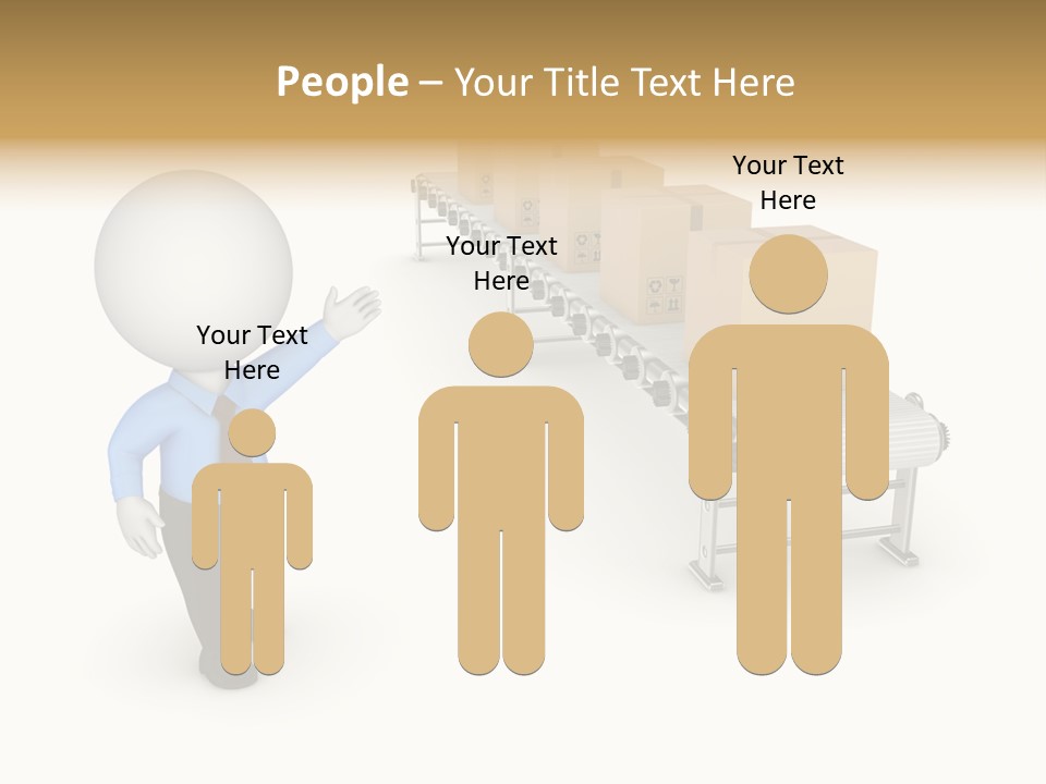 Shipment Person Production PowerPoint Template