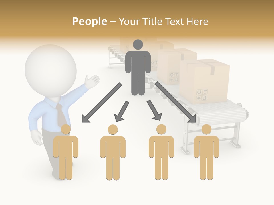 Shipment Person Production PowerPoint Template
