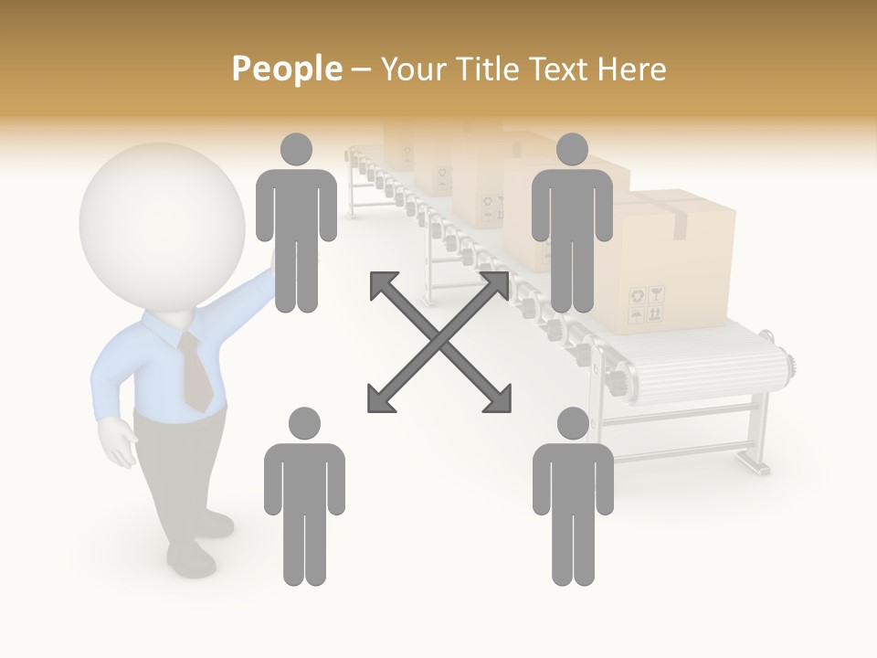Shipment Person Production PowerPoint Template
