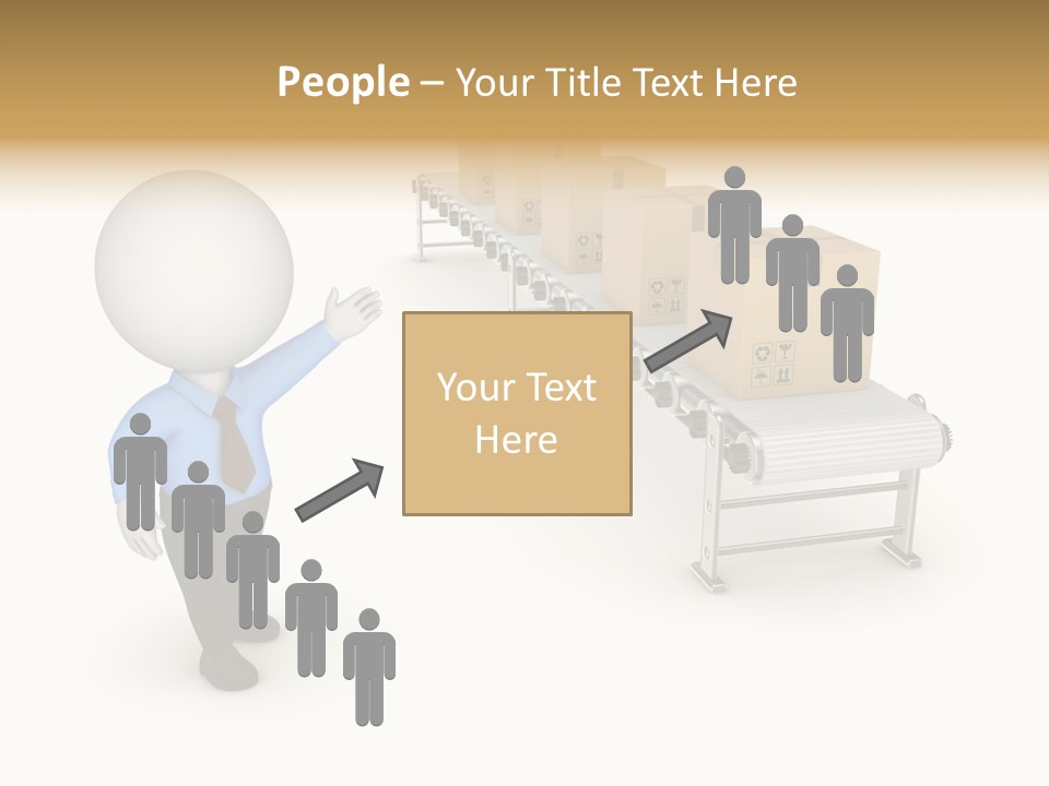 Shipment Person Production PowerPoint Template