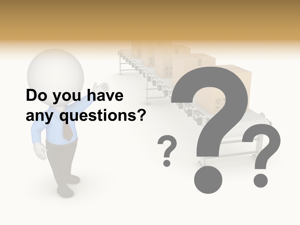 Shipment Person Production PowerPoint Template