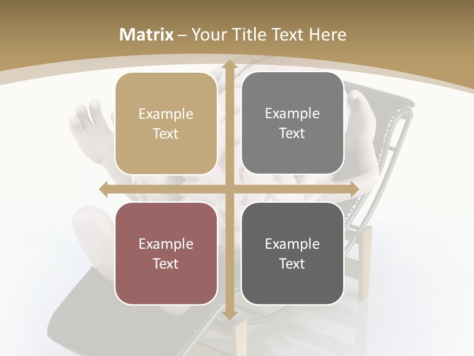 Chair Enjoy Meditation PowerPoint Template