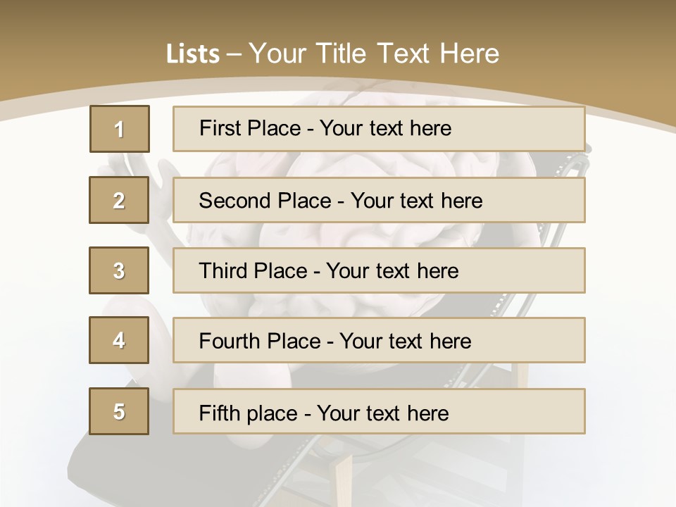 Chair Enjoy Meditation PowerPoint Template