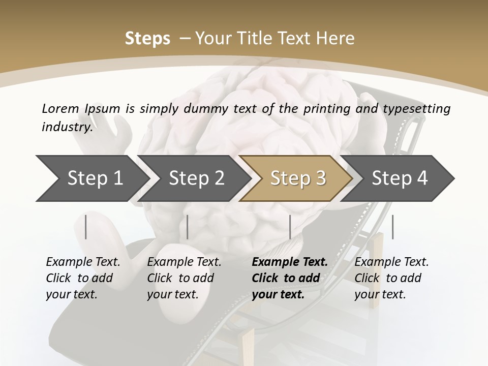 Chair Enjoy Meditation PowerPoint Template