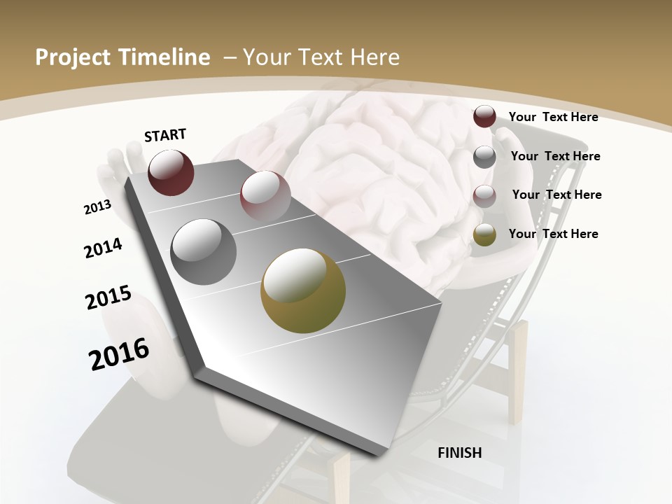 Chair Enjoy Meditation PowerPoint Template