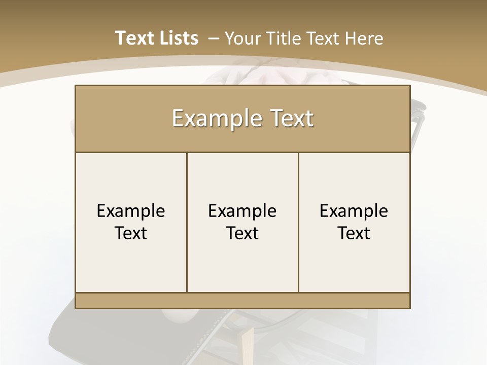 Chair Enjoy Meditation PowerPoint Template