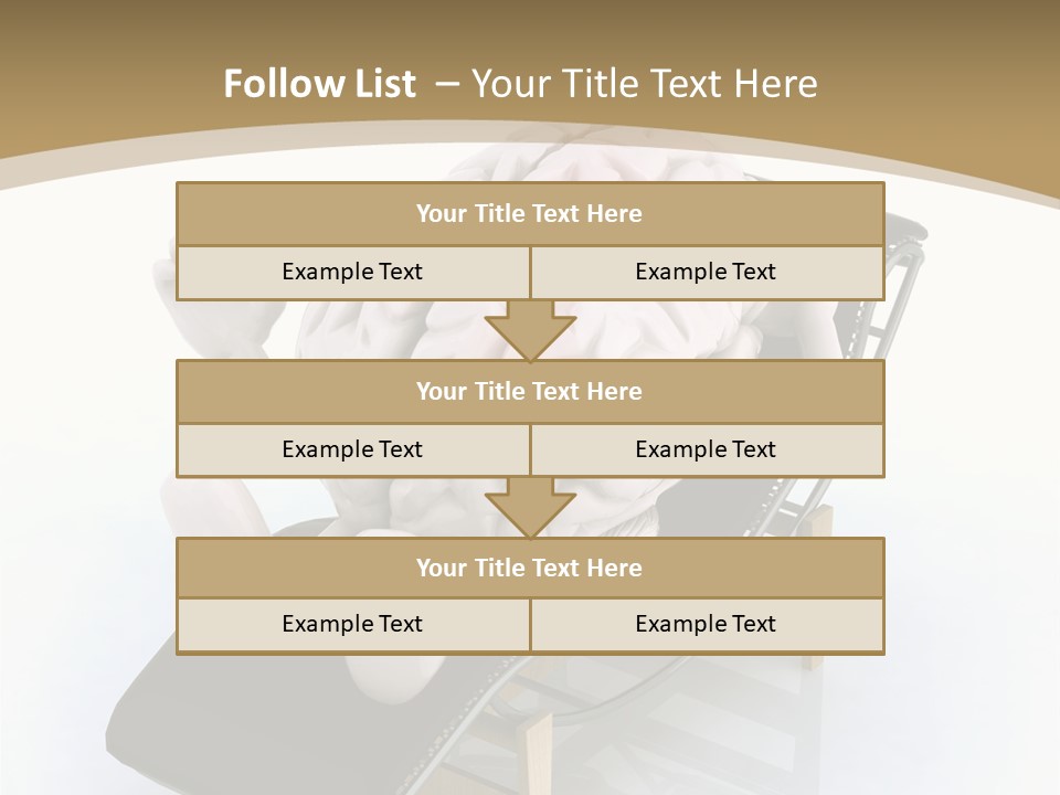 Chair Enjoy Meditation PowerPoint Template