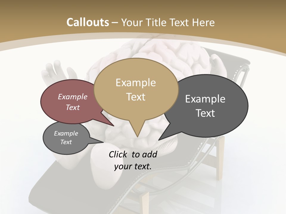 Chair Enjoy Meditation PowerPoint Template