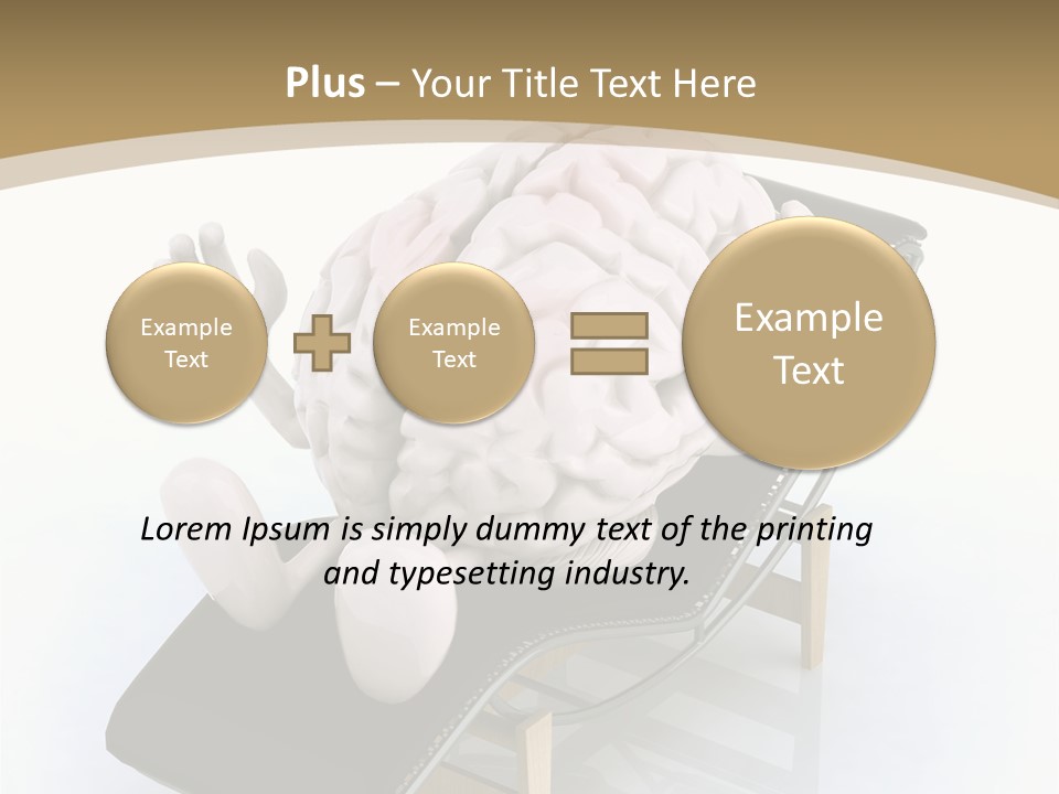 Chair Enjoy Meditation PowerPoint Template