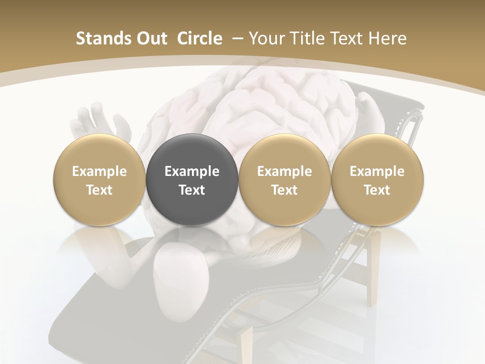 Chair Enjoy Meditation PowerPoint Template