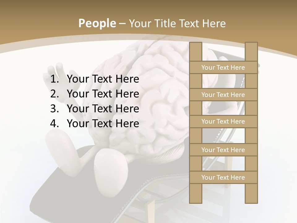 Chair Enjoy Meditation PowerPoint Template