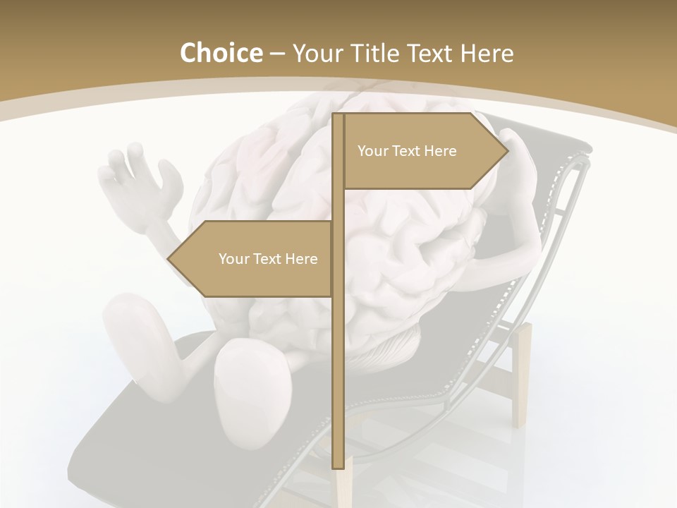 Chair Enjoy Meditation PowerPoint Template