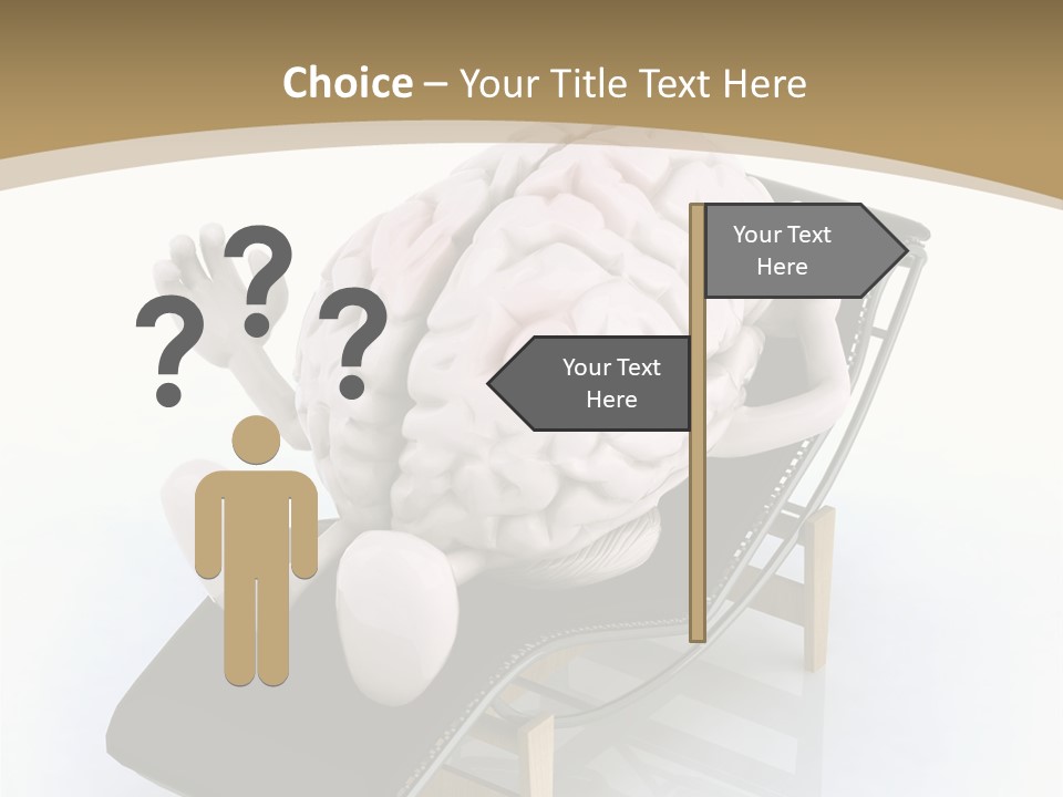 Chair Enjoy Meditation PowerPoint Template