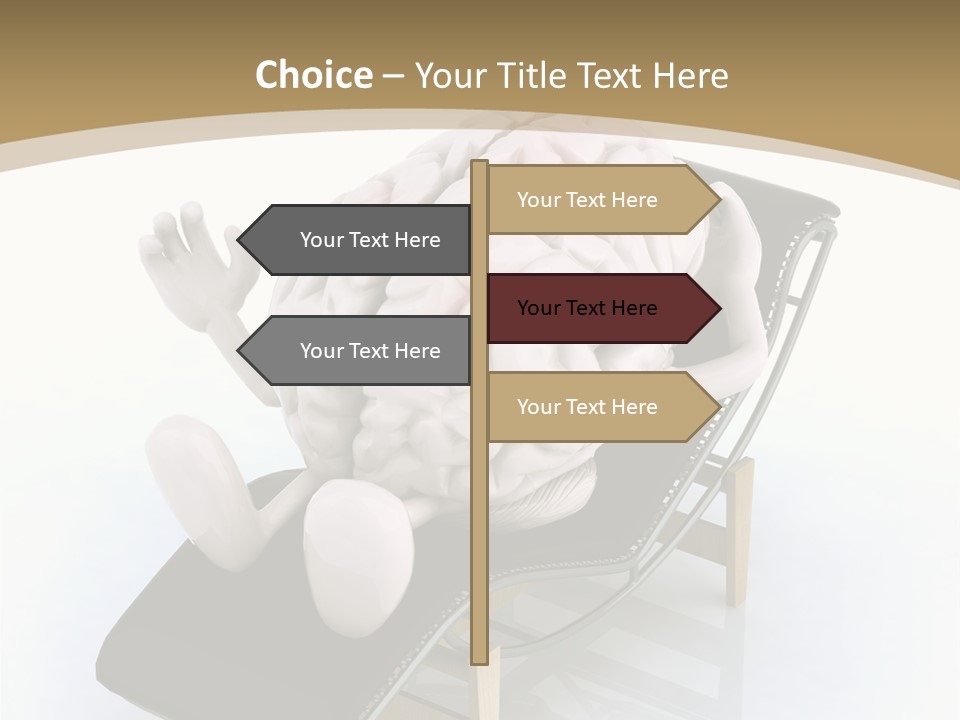 Chair Enjoy Meditation PowerPoint Template