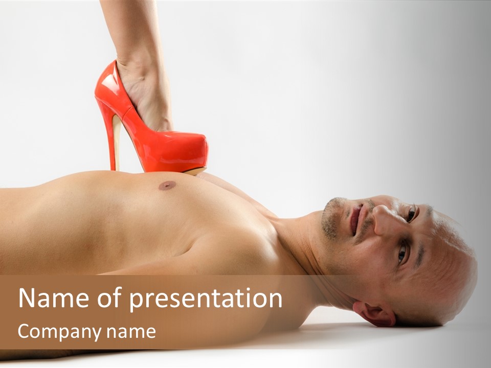 Glossy Girl Female PowerPoint Template