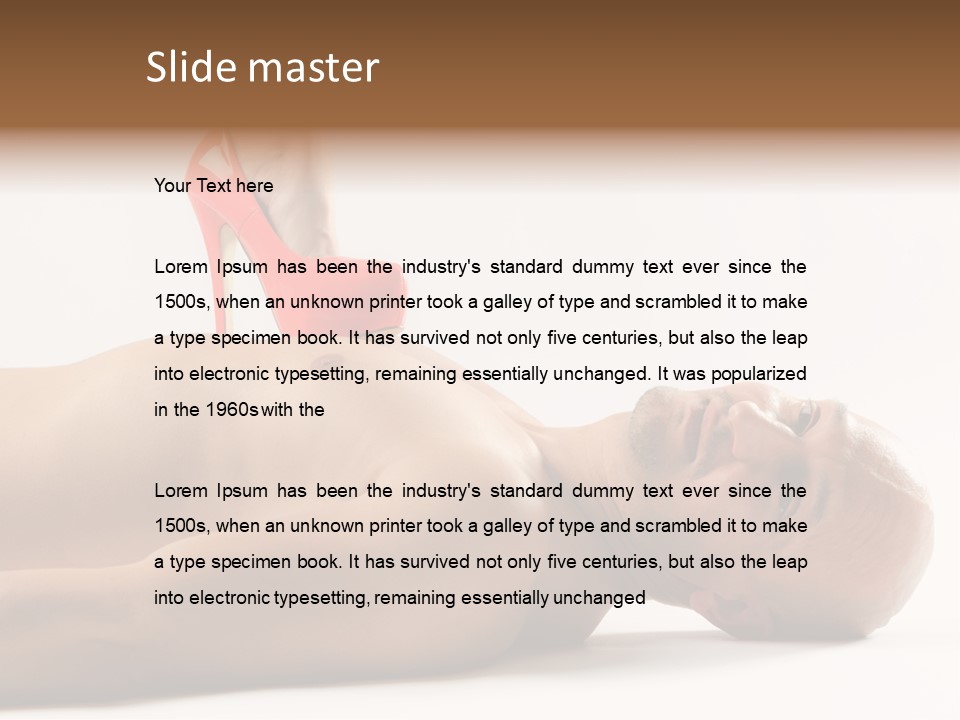 Glossy Girl Female PowerPoint Template