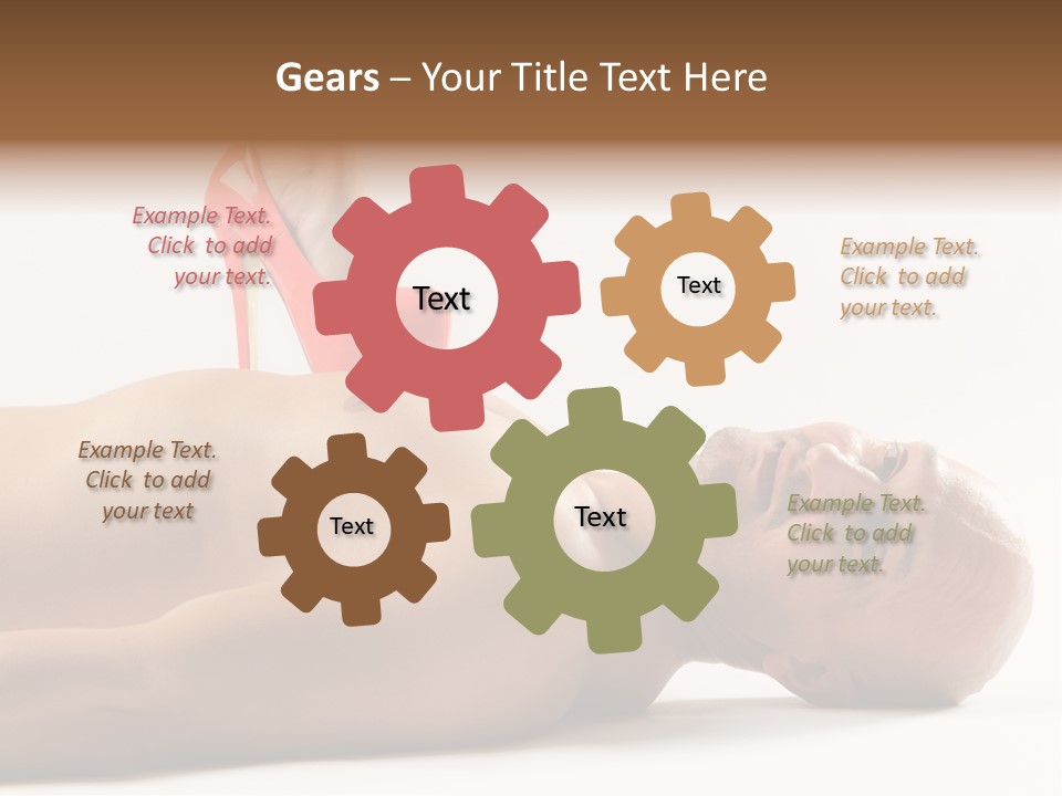 Glossy Girl Female PowerPoint Template