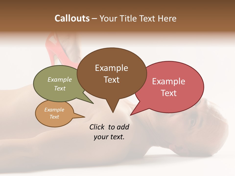 Glossy Girl Female PowerPoint Template