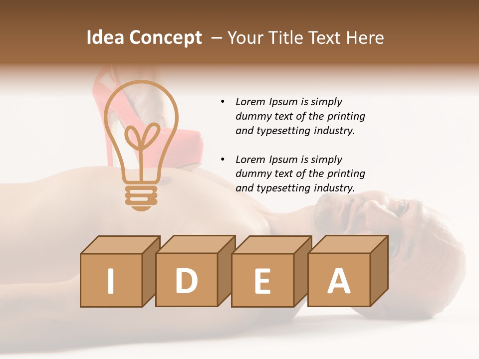 Glossy Girl Female PowerPoint Template