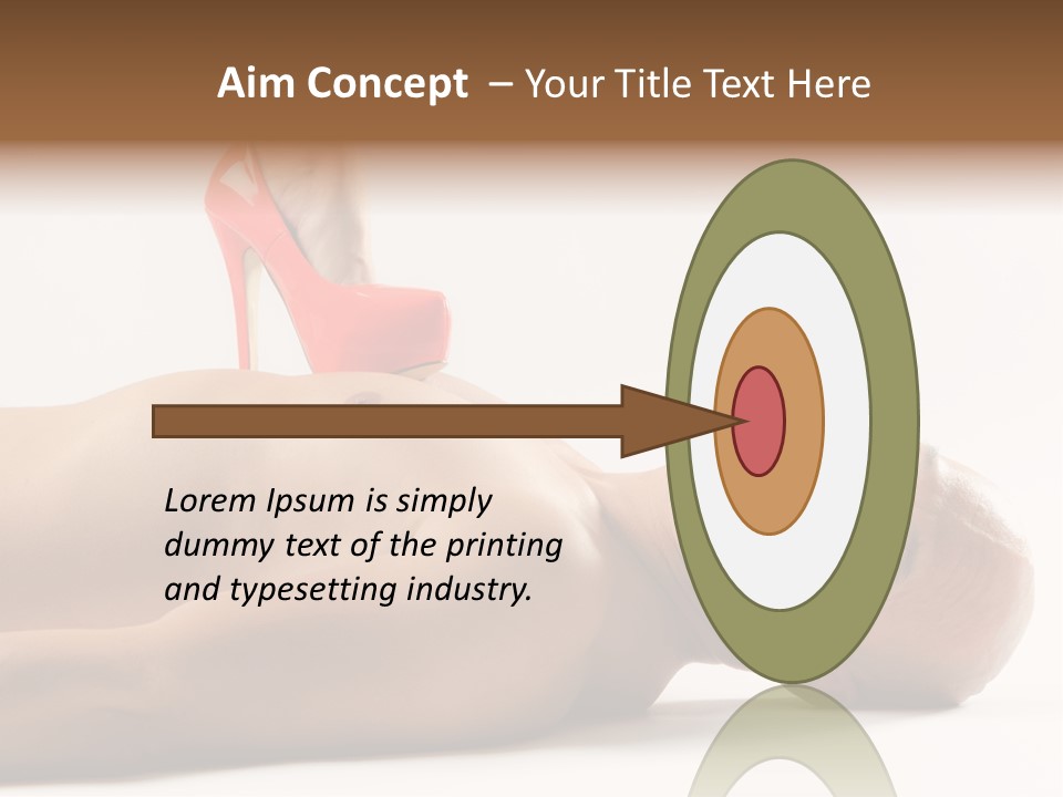 Glossy Girl Female PowerPoint Template