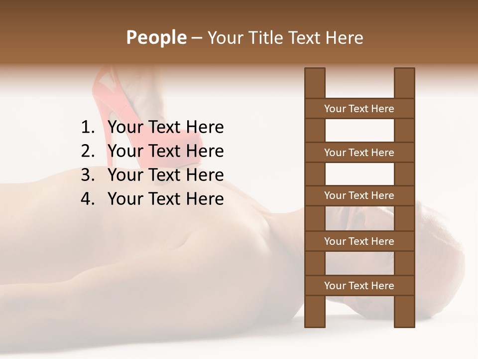 Glossy Girl Female PowerPoint Template