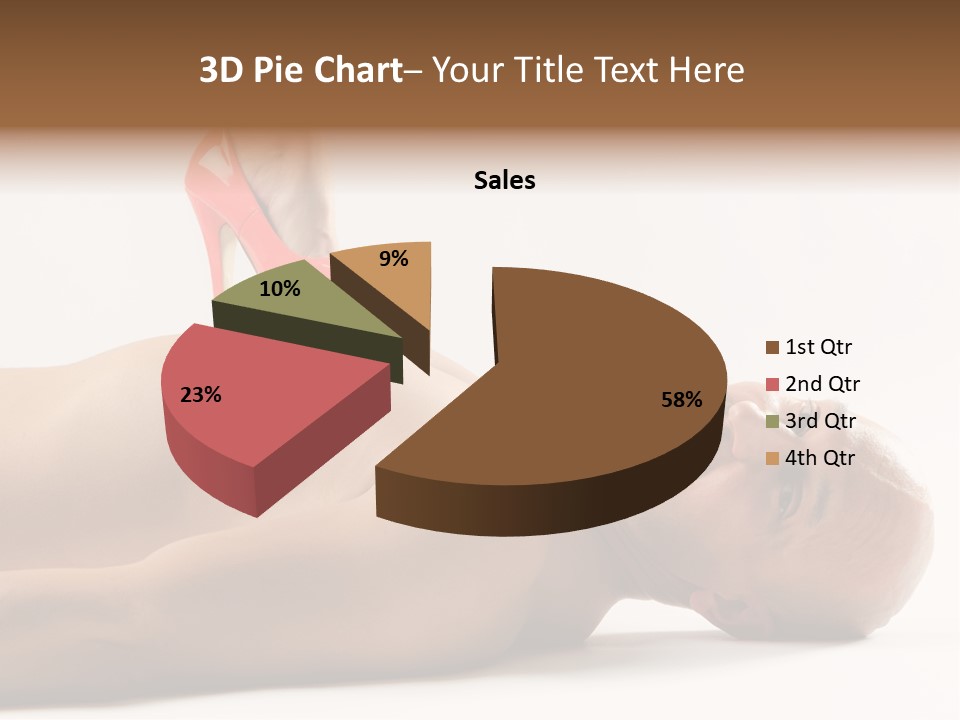 Glossy Girl Female PowerPoint Template