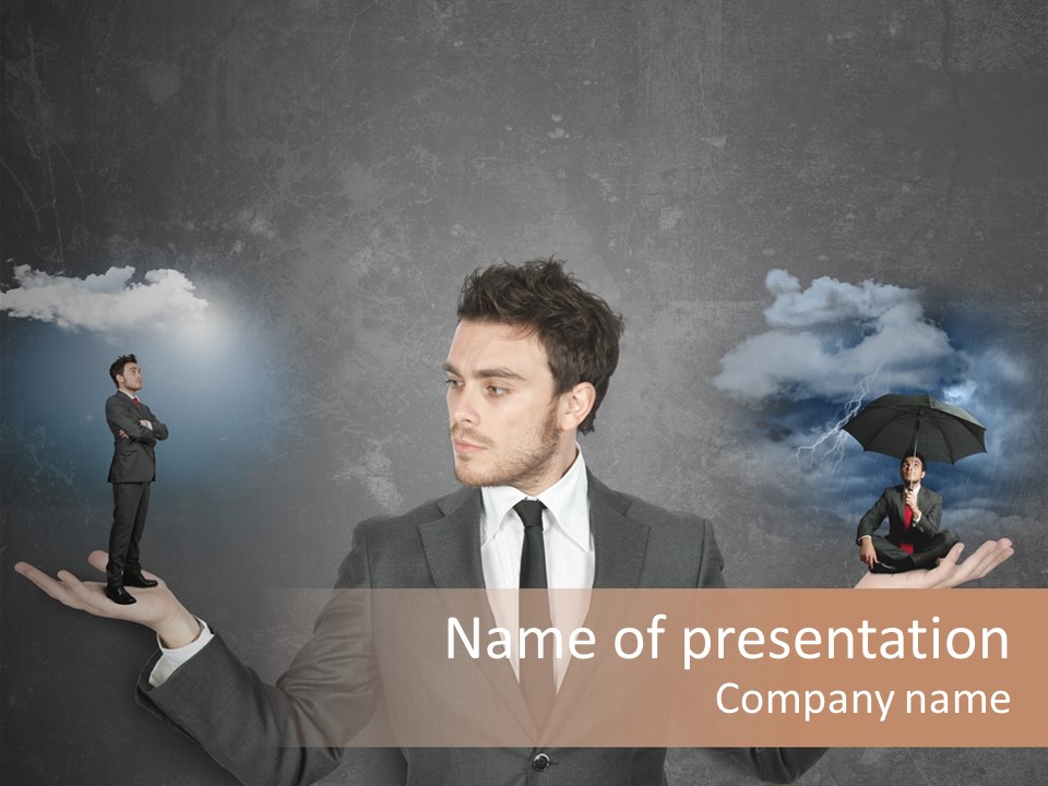 Depression Stressed Problem PowerPoint Template