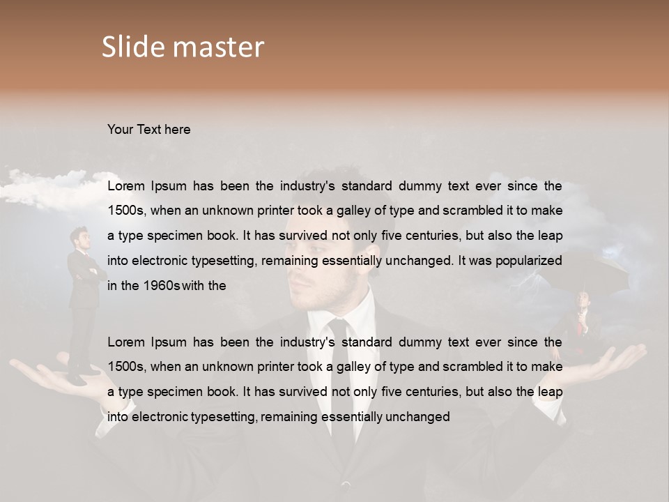 Depression Stressed Problem PowerPoint Template