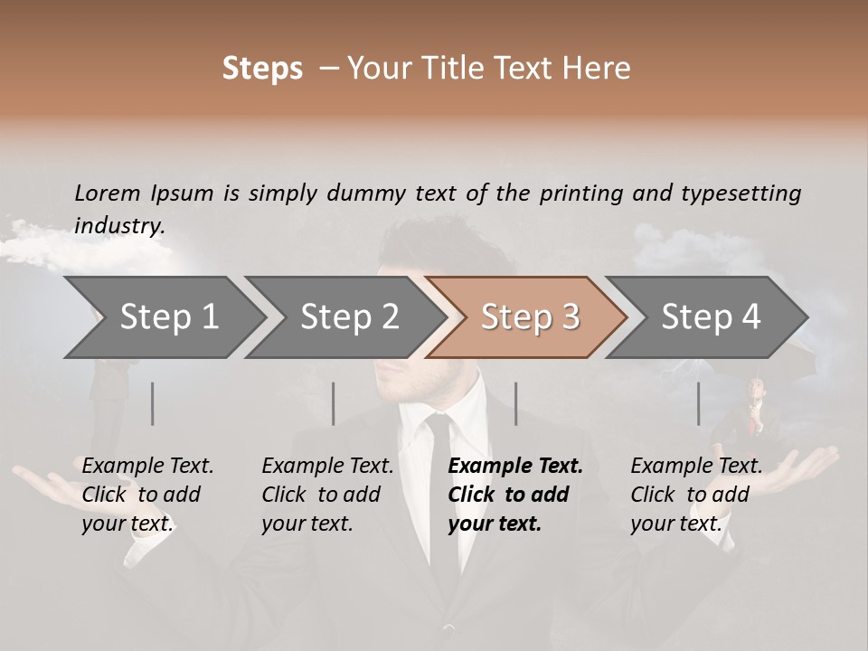 Depression Stressed Problem PowerPoint Template