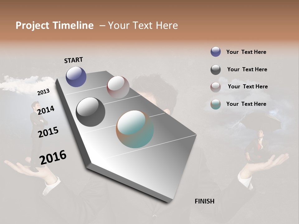 Depression Stressed Problem PowerPoint Template