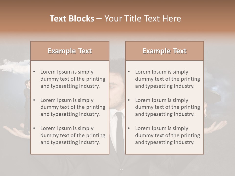 Depression Stressed Problem PowerPoint Template
