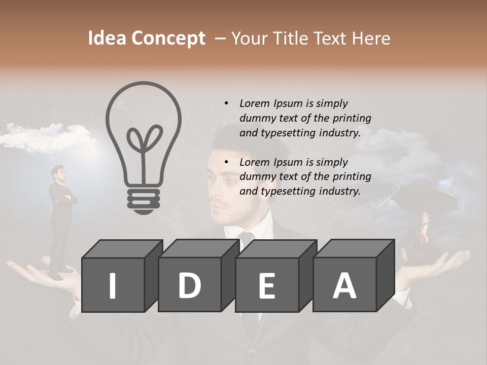 Depression Stressed Problem PowerPoint Template