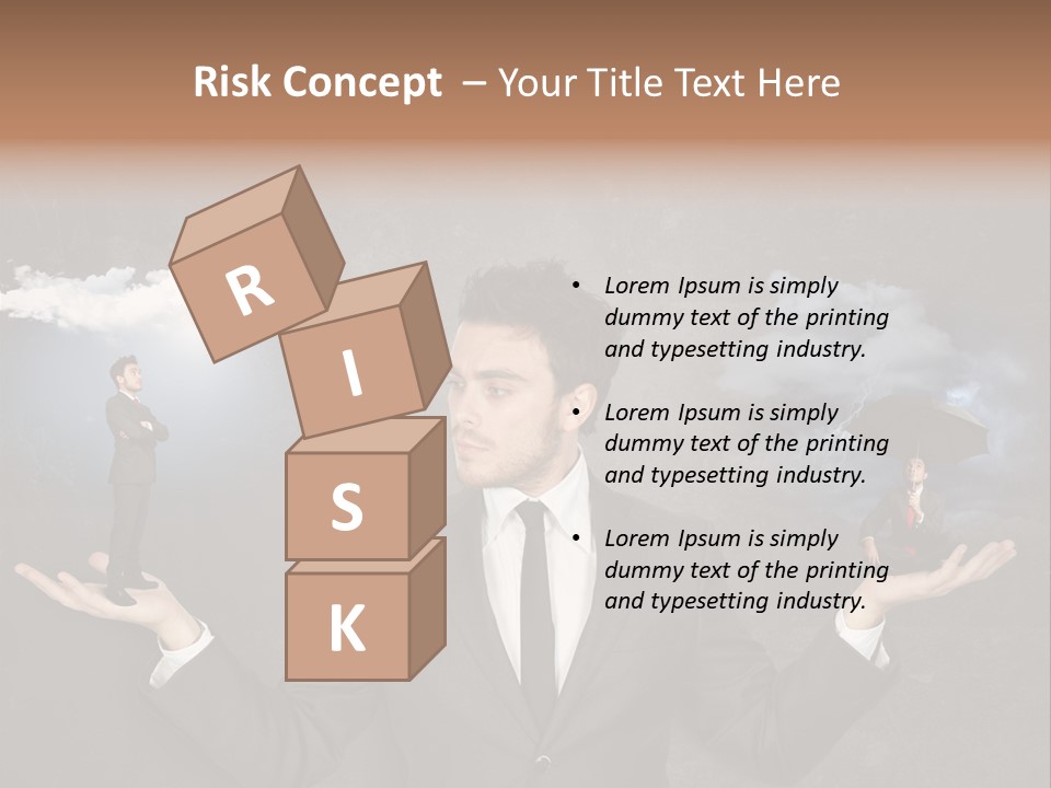 Depression Stressed Problem PowerPoint Template