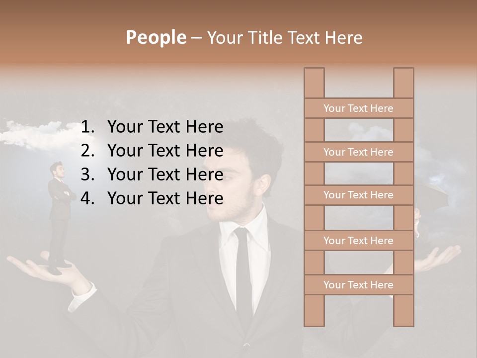 Depression Stressed Problem PowerPoint Template