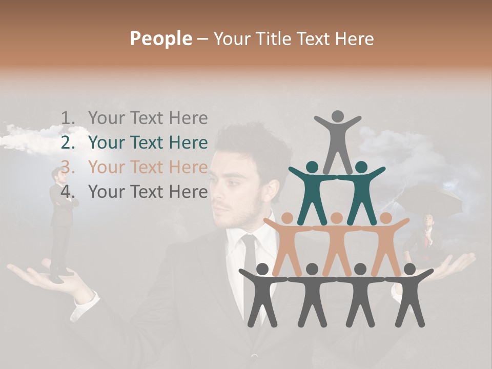 Depression Stressed Problem PowerPoint Template