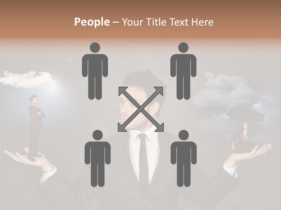 Depression Stressed Problem PowerPoint Template