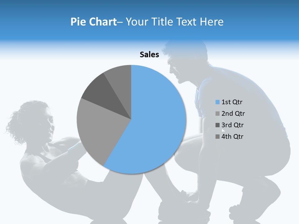 Two Bodybuilding Silhouette PowerPoint Template