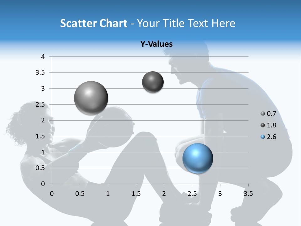 Two Bodybuilding Silhouette PowerPoint Template