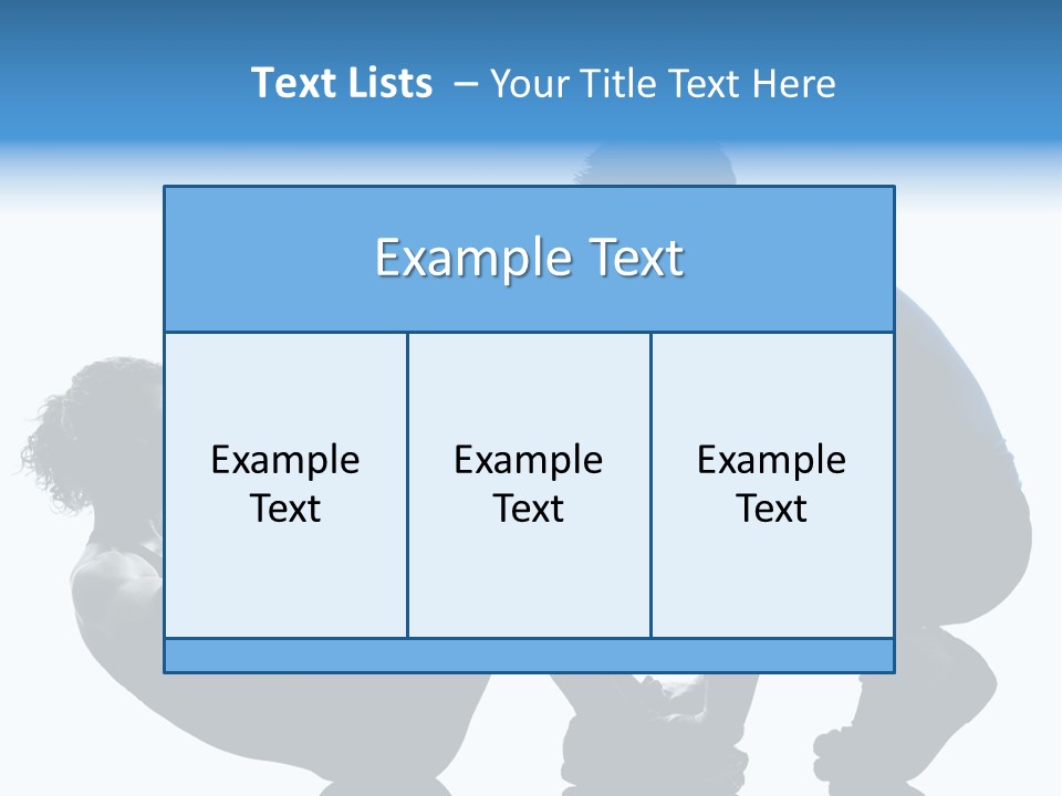 Two Bodybuilding Silhouette PowerPoint Template