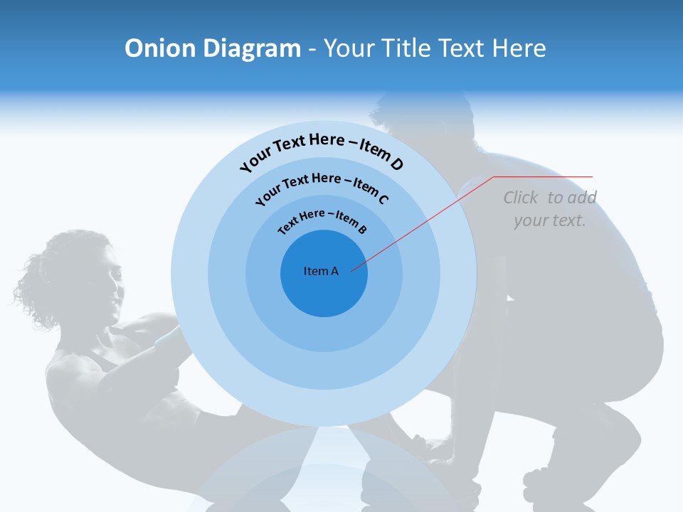 Two Bodybuilding Silhouette PowerPoint Template