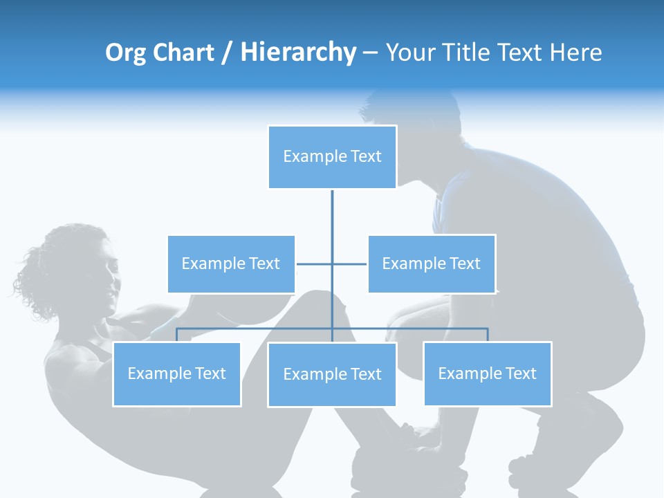 Two Bodybuilding Silhouette PowerPoint Template