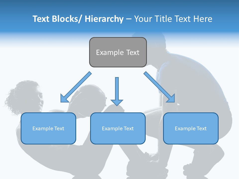 Two Bodybuilding Silhouette PowerPoint Template