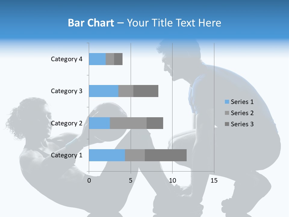 Two Bodybuilding Silhouette PowerPoint Template