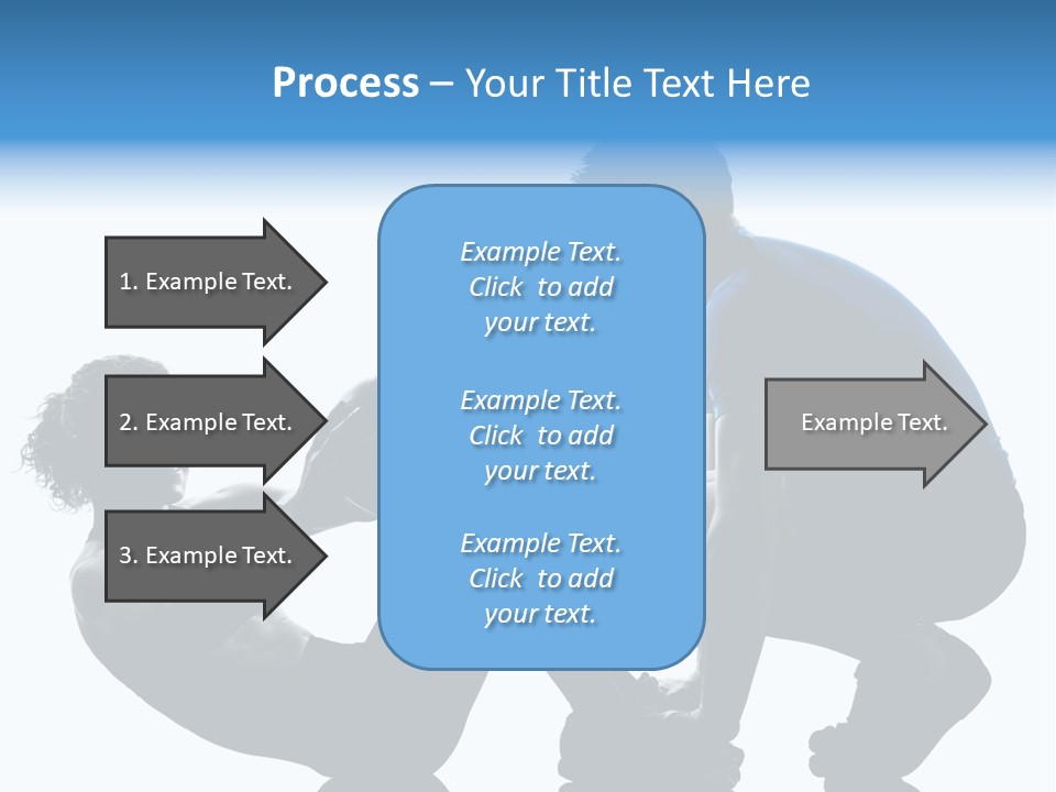 Two Bodybuilding Silhouette PowerPoint Template