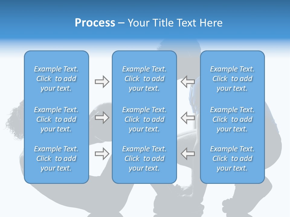 Two Bodybuilding Silhouette PowerPoint Template