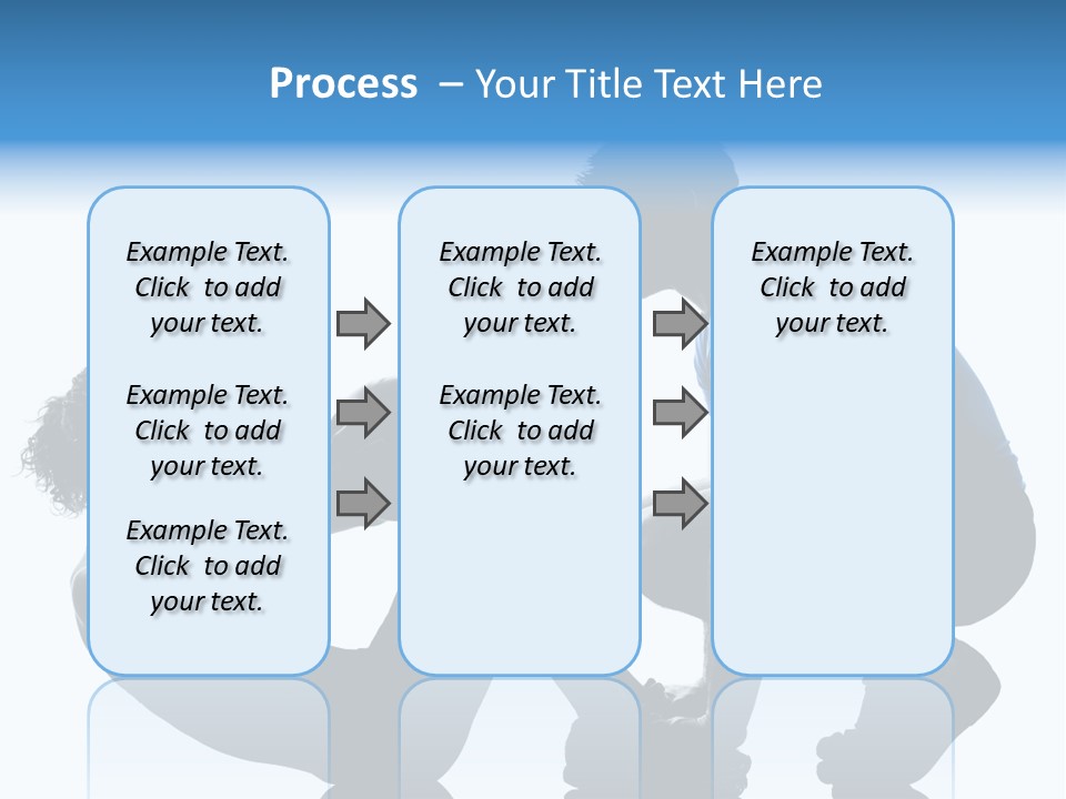 Two Bodybuilding Silhouette PowerPoint Template