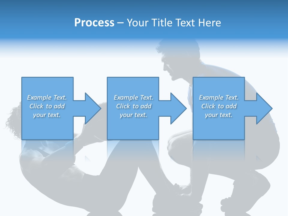 Two Bodybuilding Silhouette PowerPoint Template