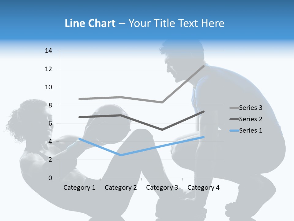Two Bodybuilding Silhouette PowerPoint Template