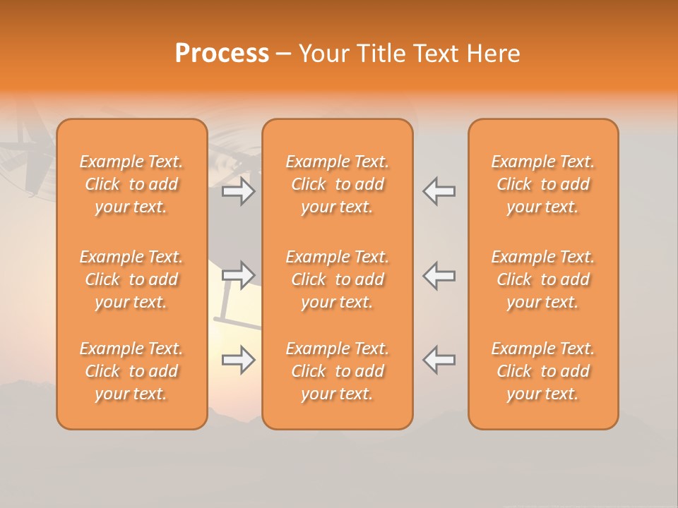 A Helicopter Flying Over A Mountain At Sunset PowerPoint Template